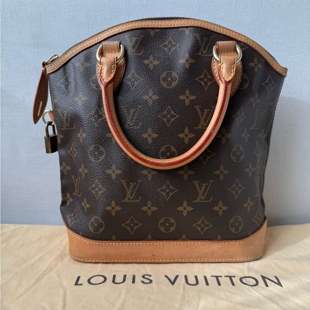 Louis Vuitton Monogram Lockit PM Tote Bag Handbag with dust bag